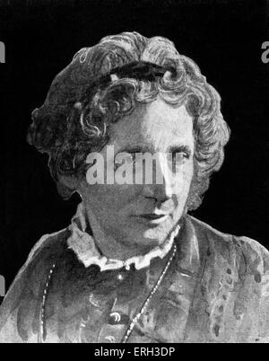 Harriet Beecher Stowe, US-amerikanischer Schriftsteller und Abolitionist, 14. Juni 1811 – 1. Juli 1896. Präsentation-Platte-Porträt aus der Stockfoto