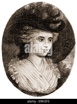 Frances Burney - Schriftsteller, Chronist und Dramatiker, 13. Juni 1752 – 6. Januar 1840. Auch bekannt als Fanny Burney und Madame Stockfoto