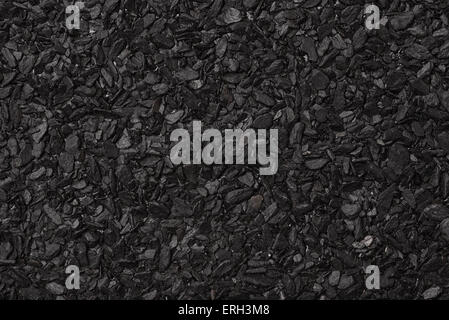 Nahaufnahme von Roll Asphalt Dachmaterial Stockfoto
