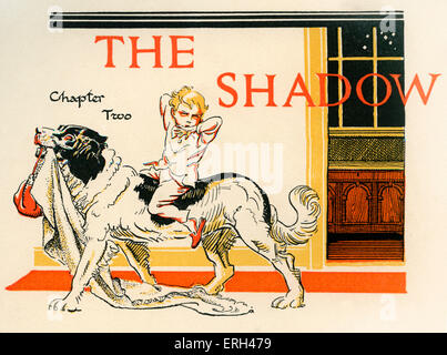 J. M. Barrie "Peter Pan", Nana Lieblinge Hund (Chapter Two: The Shadow). James Matthew Barrie, schottischer Schriftsteller und Stockfoto