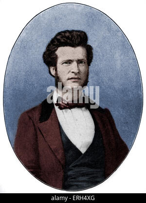 Mark Twain zu der Zeit war er Mississippi River pilot c. 1859-1860. Mark Twain (Pseudonym für Samuel Langhorne Clemens)- Stockfoto