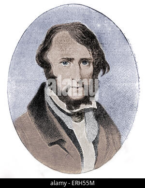 George Cruikshank. Illustrator von Charles Dickens Romanen (Oliver Twist, Skizzen von Boz).   1792 - 1878. Farbausführung Version. Stockfoto