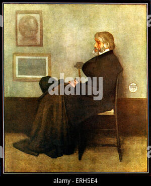 Thomas Carlyle - schottischer Historiker und Essayist nach dem Portrait von James MacNeill Whistler... 1795-1881 Stockfoto