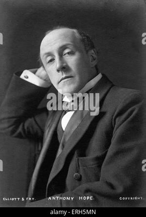 Anthony Hope, englischer Schriftsteller, Autor von der Gefangene von Zenda und Rupert von Hentzau, 9. Februar 1863 - 8. Juli 1933. Stockfoto