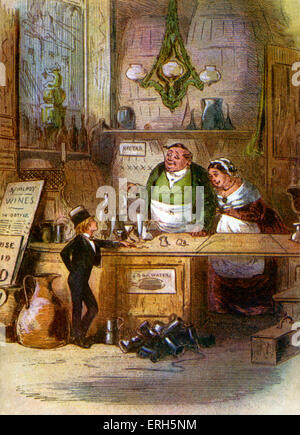Charles Dickens - David Copperfield (erste veröffentlichte 1850). Szene aus Kapitel 11 veranschaulicht. Nach einem Bild von Stockfoto