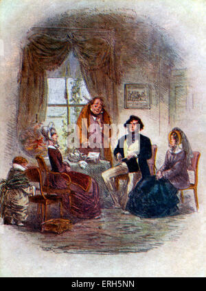 Charles Dickens - David Copperfield (erste veröffentlichte 1850). Szene aus Kapitel 14 illustriert. Nach einem Bild von Stockfoto