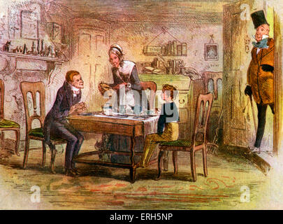 Charles Dickens - David Copperfield (erste veröffentlichte 1850). Szene aus Kapitel 17 veranschaulicht. Nach einem Bild von Stockfoto