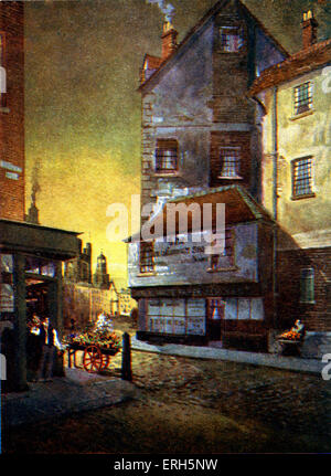Charles Dickens-Old Curiosity Shop. Illustration aus dem Roman. Ende 19. / Anfang des 20. Jahrhunderts. Stockfoto