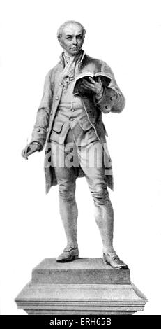 Oliver Goldsmith, nach der Statue von John Henry Foley am Trinity College in Dublin. OG: Irischer Schriftsteller, Dichter und Dramatiker, 10 Stockfoto