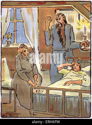 Das Schweigen (Schweigen) - Novelle von Leonid Andreyev, c. 1924.  Mit Lithographien von Alice Schimz illustriert.    LA: Russisch Stockfoto