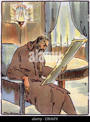 Das Schweigen (Schweigen) - Novelle von Leonid Andreyev, c. 1924.  Mit Lithographien von Alice Schimz illustriert.    LA: Russisch Stockfoto