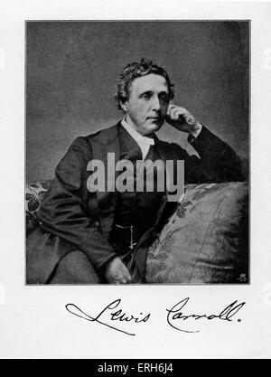 Lewis Carroll - Porträt. (Richtiger Name Reverend Charles Lutwidge Dodgson) Spielidee: 27. Januar 1832 - 14. Januar 1898. Mit Stockfoto