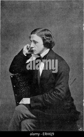 Lewis Carroll - Porträt von 23 Jahren. C. 1855.  (Richtiger Name Reverend Charles Lutwidge Dodgson) Spielidee: 27. Januar 1832 - 14 Stockfoto