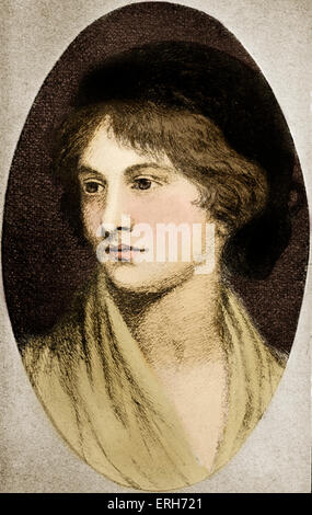 Mary Wollstonecraft - Porträt.  Mutter von Mary Wollstonecraft Shelley, Ehefrau von William Godwin.   Britischer Schriftsteller 27 April Stockfoto