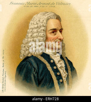 François-Marie Arouet Voltaire, französischer Dichter, Historiker und Philosoph 1694-1778 Stockfoto