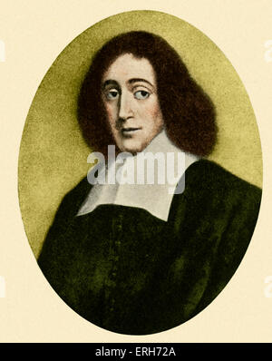 Benedikt (Baruch) Spinoza, Portrait. Niederländische Philosoph, 1632-1677 Stockfoto