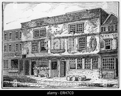 Das Fortune Theatre, Barbican, London 1599-1600, auf der Ostseite des Goldenen Gässchens von Philip Henslowe und William Alleyn erbaut. Kosten £1.320 und eröffnet Mai 1601. Verbrannte 19. Dezember 1621, 1624 wieder aufgebaut. Stockfoto