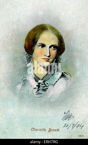 Charlotte Brontë / Bronte - Porträt. Britische Schriftstellerin, 21. April 1816 – 31. März 1855. Stockfoto