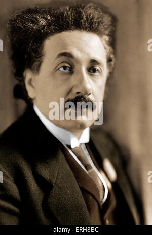 Albert Einstein - Porträt von deutscher theoretischer Physiker. Nobelpreisträger, 1921. 14. März 1879 – 18. April 1955 Stockfoto