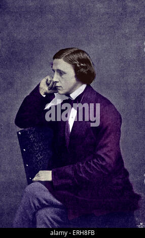 Lewis Carroll - Porträt von 23 Jahren. C. 1855.  (Richtiger Name Reverend Charles Lutwidge Dodgson) Spielidee: 27. Januar 1832 - 14 Stockfoto