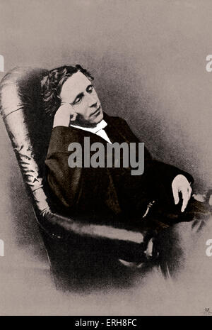 Lewis Carroll - Porträt. (Richtiger Name Reverend Charles Lutwidge Dodgson) Spielidee: 27. Januar 1832 - 14. Januar 1898. Stockfoto