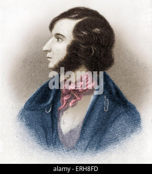 Robert Browning - englischer Dichter und Dramatiker, Mai 1835: 7. 1812 - 12. Dezember 1889. Stockfoto