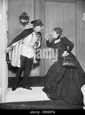 Reunion in Wien - spielen von Robert E. Sherwood. Alfred Lunt als Rudolf Maximillian von Hapsburg und Lynn Fontanne wie Elena. Stockfoto