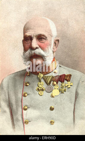 Kaiser Franz Josef / Franz-Joseph - König des Austro-ungarischen Reiches. 18. August 1830 - 21. November 1916. Stockfoto