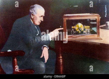 Thomas Edison (1847-1931). Alva war ein US-amerikanischer Erfinder. Bildunterschrift lautet: "Alva". Nach einer Stockfoto