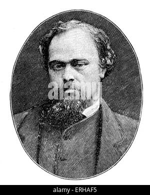 Dante Gabriel Rossetti (12. Mai 1828 – 9. April 1882). 19. Jahrhundert englischer Dichter, Übersetzer, Illustrator und Maler. Co-Gründer der Präraffaeliten, 1848. Stockfoto