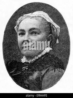 Margaret Oliphant Wilson Oliphant geb. Margaret Oliphant Wilson (4. April 1828 – 25. Juni 1897).  Schottischer Schriftsteller und historischen Stockfoto