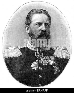 Kaiser Friedrich III / Friedrich Wilhelm Nikolaus Karl / Fritz (8. Oktober 1831 – 15. Juni 1888).  Deutscher Kaiser und König von Stockfoto