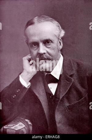 Arthur James Balfour, 1. Earl of Balfour (25. Juli 1848 – 19. März 1930). Britischer Politiker und Staatsmann. Prime Stockfoto