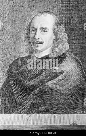 Pierre Corneille - Porträt des französischen Dramatikers Tragödien.  6. Juni 1606 – 1. Oktober 1684. Stockfoto