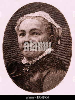 Margaret Oliphant Wilson Oliphant geb. Margaret Oliphant Wilson (4. April 1828 – 25. Juni 1897).  Schottischer Schriftsteller und historischen Stockfoto