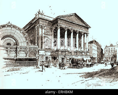 Covent Garden Theatre, jetzt dem Royal Opera House entfernt. Illustration von Holland Tringham, viktorianischen Künstlers und Illustrators (10 Stockfoto