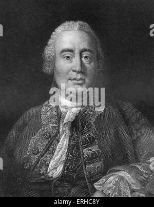 David Hume, Portrait. Schottischer Philosoph, Historiker und Essayist, 7. Mai 1711 - 25. August 1776. Stockfoto