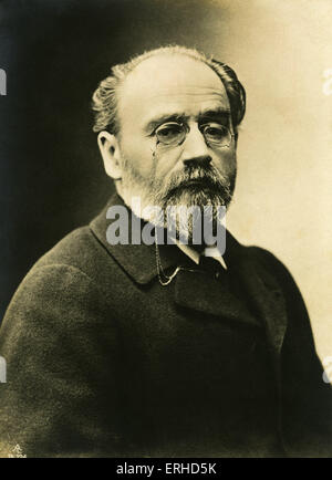 Emile Zola - Porträt - französischer Schriftsteller und Romancier - 2. April 1840 - 29. September 1902 Stockfoto