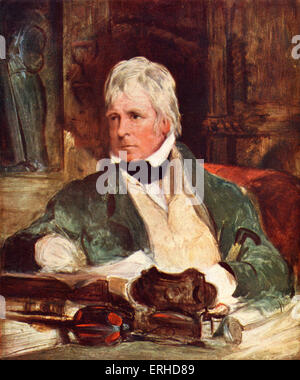 Walter Scott, schottischer Dichter und Schriftsteller - von der Malerei von Sir E. Landseer 1771-1832. Stockfoto