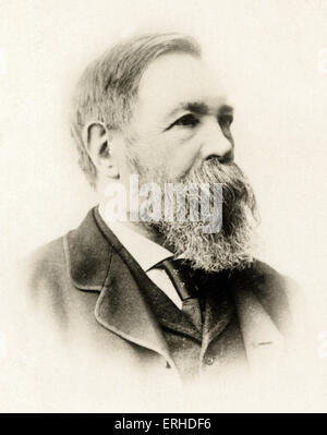 Friedrich Engels - Porträt des deutschen Philosophen 1820-1895. Kommunismus. Marxismus. Sozialismus. Stockfoto