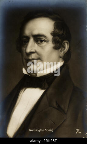 Washington Irving, Portrait, US-amerikanischer Schriftsteller. 3. April 1783 28. November 1859 Stockfoto