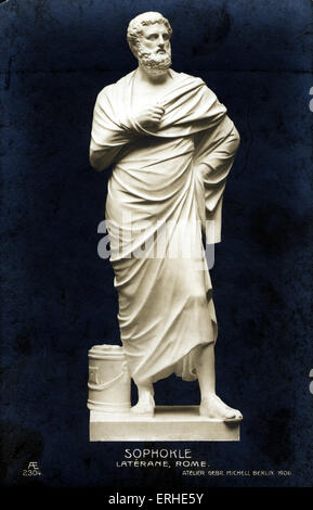 Skulptur von Sophokles, griechischer Philosoph und Dramatiker 496-406 BC Stockfoto