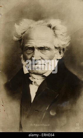 SCHOPENHAUER, Arthur - deutsche Philosoph, 22. Februar 1788 - 21. September 1860 - Wagner war beeinflusst von seiner Philosophie Stockfoto