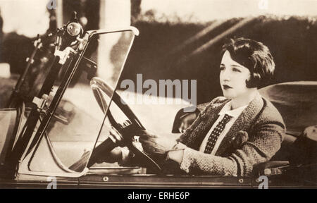 Bebe Daniels, Porträt im Auto. US-amerikanische Schauspielerin, 14. Januar 1901 - 16. März 1971 Stockfoto