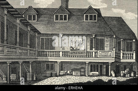 Tabard Inn - Southwark wo Chaucer Pilger aus Canterbury Tales blieb Stockfoto