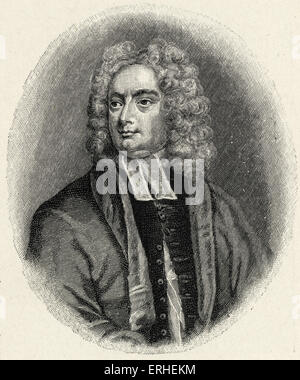 Jonathan Swift - Porträt - Englisch irischen Autor 30. November 1667 - 19. Oktober 1745 - aus George Vertue Gravur Stockfoto