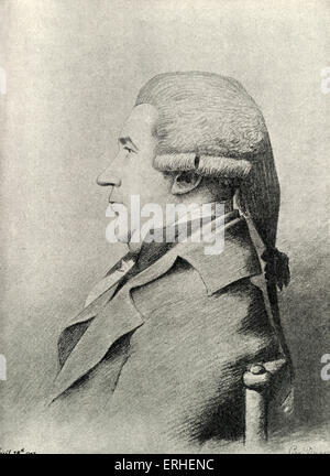 James Boswell - Porträt. Schottischer Autor. 29. Oktober 1740 - Mai 19. 1795 Stockfoto