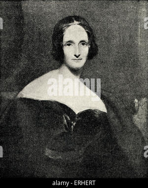 Mary Wollstonecraft Shelley - Porträt. Britischer Autor, 1797-1851.  Autorin von Frankenstein.  Verheiratet mit B Percy Shelley. Stockfoto