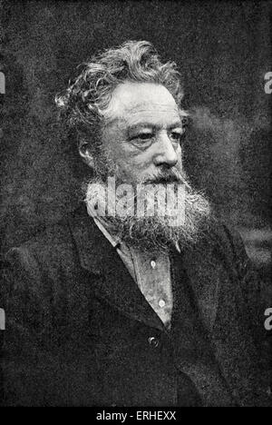 William Morris - Porträt. Englische Designer und Handwerker 1834-1896 Stockfoto