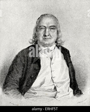 Jeremy Bentham - 1748-1832 englischer Philosoph, Schriftsteller auf Rechtsprechung und Sozialreformer 1748-1832 Stockfoto